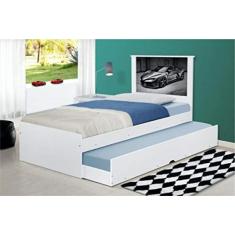 Cama Bibox Solteiro Carro Sport Chumbo