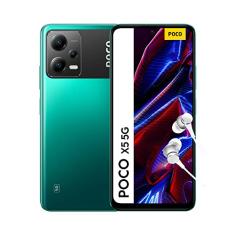 Xiaomi Poco X5 5G + 4G Volte Global Unlocked 128GB + 6GB GSM 6.67 48 mp Triple Camera (APENAS Tmobile Mint Tello USA Market) + (Car Fast Car 51W Charger Bundle) (Green Global)