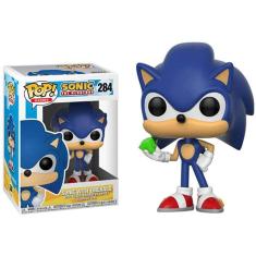 Funko Pop! Jogos: Sonic - Sonic com Brinquedo Colecionável Esmeralda