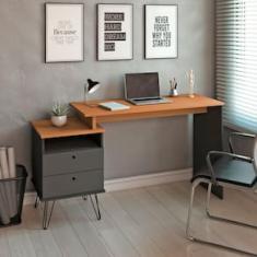 Escrivaninha Artany Plus com 2 Gavetas e 1 Nicho