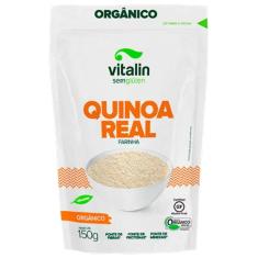 Kit 3X: Farinha de Quinoa Real Orgânica Sem Glúten Vitalin 150g