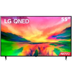 Smart Tv 55 4K LG Quantum Dot Nanocell 120hz Cinza Bivolt 55qned80sra