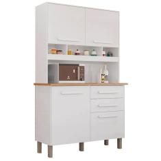 Armário de Cozinha Sofia Plus 4 Portas 2 Gavetas Imop Cor Branco