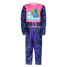 Fantasia Fortnite Cosplay Brite Bomber Infantil Macacão Longo - Fantas