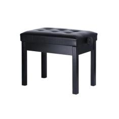 Banqueta Preta,Banco De Piano,Teclado C/Ajuste Altura,Botões - Aj Som 