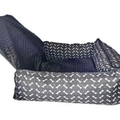 Cama de passeio portátil para cães em viagens - Comfortpet, Preto esta