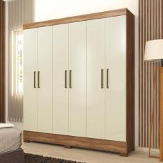 Guarda Roupa Casal 6 Portas 2 Gavetas Verso - Demóbile