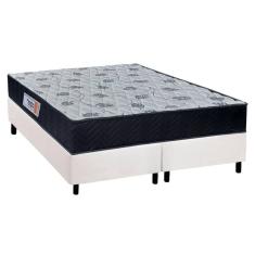 Cama Box Queen: Colchão Ortopédico Orthoflex Foggia Sogni Unic FaceBase Courano White(158x198)