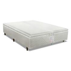 Cama Box Baú Queen Mh1439 Bordado White (158x198x35) - Herval