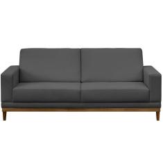 Sofá Living 145cm 2 Lugares Kayrós D05 Suede Cinza - Mpozenato