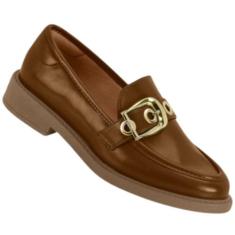 Sapato Mocassim Vizzano 1453.104 Feminino, Cafe, 37