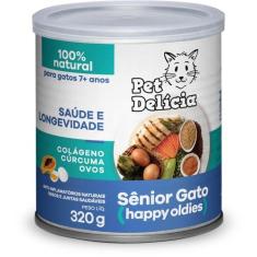 Ração Úmida Pet Delícia Com Colágeno Gatos Sênior 7+ 320G - Petdelícia