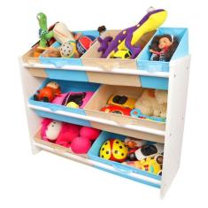 Organizador de Brinquedo Infantil Especial Multicolor - OrganiBox, AZU