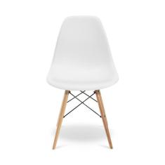 Cadeira Eiffel Charles Eames Madeira Sala de Jantar Branca