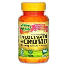 Picolinato De Cromo 500Mg 60 Cápsulas Unilife