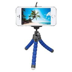 Tripé Para Celular Flexivel E Camera Azul CBRN08735
