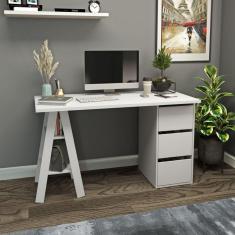 Escrivaninha 3 Gavetas MB 1035 Branco