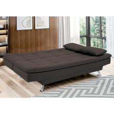 Sof -cama 1,90 Metros Linoforte Melissa, Suede Veludo, Espuma