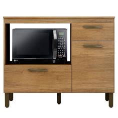 Balcão para Cooktop Teresina Cinamomo - Valdemóveis