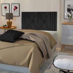 Cabeceira cama box tokio 90x55 - GJ, PRETO