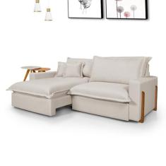 Sofá Retrátil Reclinável Davi com Molas Ensacadas no Assento Tecido Li