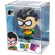 Boneco Robin Jovens Titãs Vinil Fandom Box Colecionável 12cm - Lider B