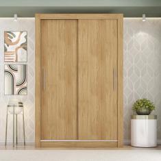 Guarda Roupa Solteiro Grande 2 Portas Marrom Glass Caemmun