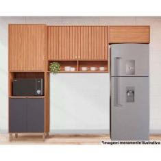 Cozinha Modulada Completa Divina 3 Peças (2Aéreos+1Paneleiro) CZ045 Fr