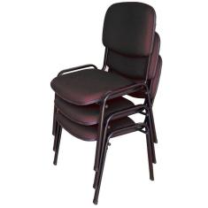 03 Cadeiras para Auditórios Linha Hotel Auditório Preto
