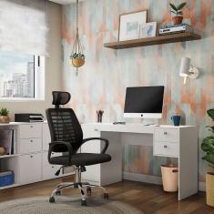 Cadeira de Escritório Diretor Giratória Move Preta