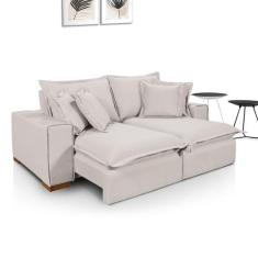 Sofá Retrátil Reclinável Verona Com Molas Ensacadas no Assento Tecido 