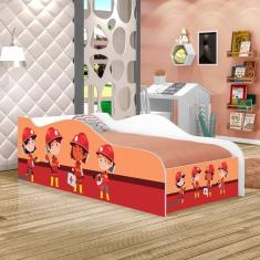 Mini Cama Fun Tropa Bombeiros Infantil Com Colchão