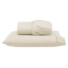 Lençol de Solteiro 400 Fios 2 Peças em Ponto Palito - Charme do Lar, P