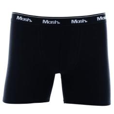 Kit C/ 3 Cuecas Boxer Longa Mash 070.40, M, Preto