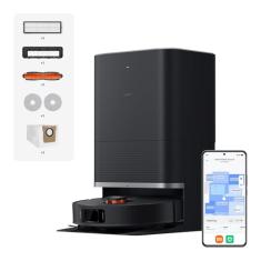 XIAOMI Robot Vacuum X20 MAX - Robot aspirador e limpa-chão com sistema inteligente de navegação a laser (LDS), sucção de 8000 Pa, caminhos de limpeza em ziguezague, preto (versão ES)