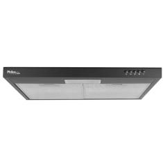 Depurador e Exaustor de Parede Slim Philco PDR60P 60cm 3 Velocidades Aço Pintado Preto 220V