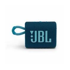Caixa de Som JBL GO3, Bluetooth, À Prova d'Agua e Poeira, 4,2W RMS, Azul - JBLGO3BLU
