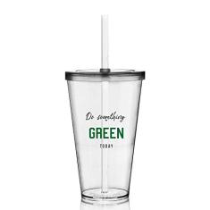 Copo com Tampa e Canudo Eco Seja Green