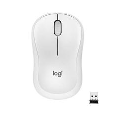 Mouse sem fio Logitech M220 com Clique Silencioso, Design Ambidestro Compacto, Conexão USB, Frequência de 2.4 GHz e Pilha Inclusa - Branco
