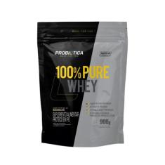 100% Pure Whey Refil 900G Probiótica Suplemento Alimentar