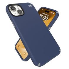 Speck Capa azul para iPhone 15 Plus MagSafe - Slim Presidio2 Pro 6,7 polegadas - Capa MagSafe para iPhone 14 Plus