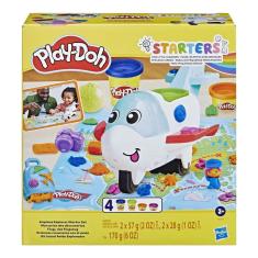Conjunto Massa de Modelar Play-Doh Starters Kit Inicial Avião Explorador