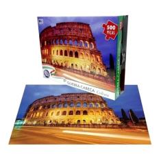 Quebra Cabeça Coliseu De Noite 500 Peças Puzzle Pedagógico - Pais e Filhos