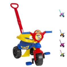 Triciclo Infantil de Empurrar Baby Dog Passeio e Pedal Motoca Kendy, A