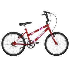 Bicicleta Aro 20 Ultra Bikes Feminina Freios V-Brake, Vermelho, Aro 20