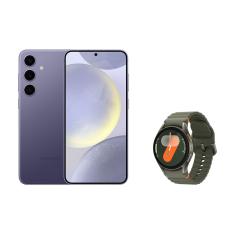 Celular Samsung S24+ 256GB - Violeta + Galaxy Watch7 BT 40mm - Verde