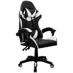 Cadeira Gamer Couro Giratória TR-MÁX - Lianto Decor, Branco