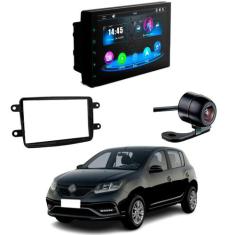 Central Multimídia CarPlay Mp5 2 Din Faaftech 7 Polegadas + Câmera de 