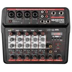 Mesa De Som Soundvoice 6 Canais Mc6Bt Usb Bivolt