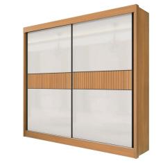 Guarda Roupa Casal 2 Portas 6 Gavetas - Cancun Ripado D`Doro